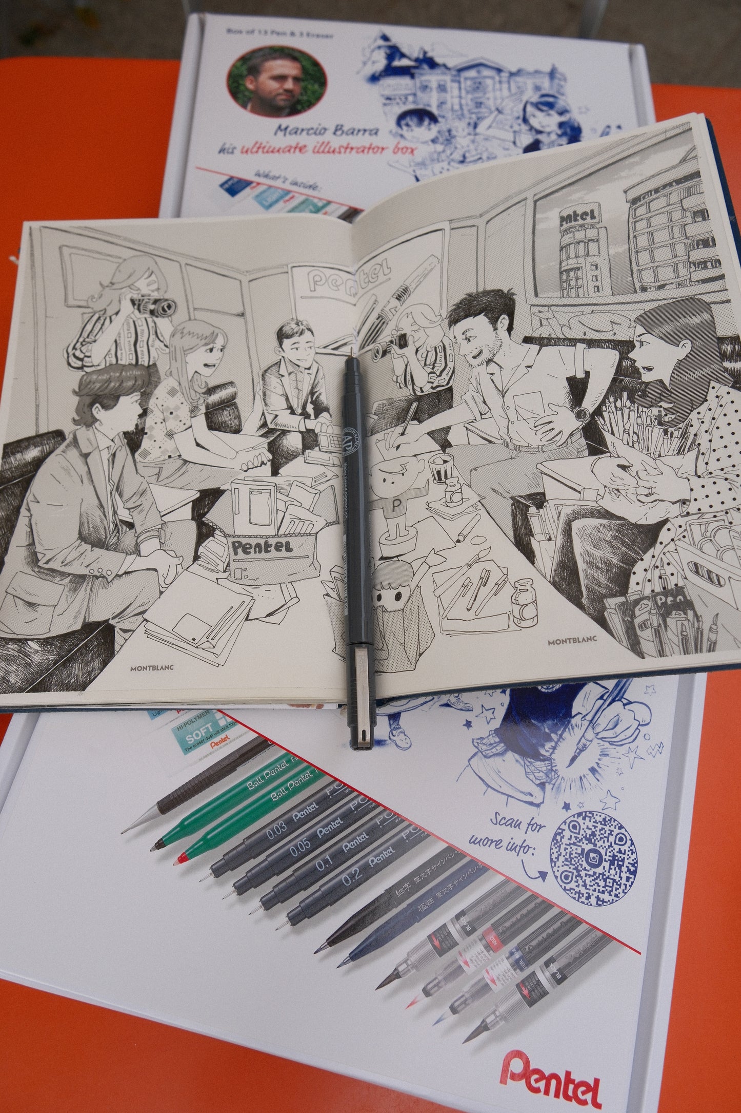 Marcio Barra x Pentel - Ultimate Illustrator box