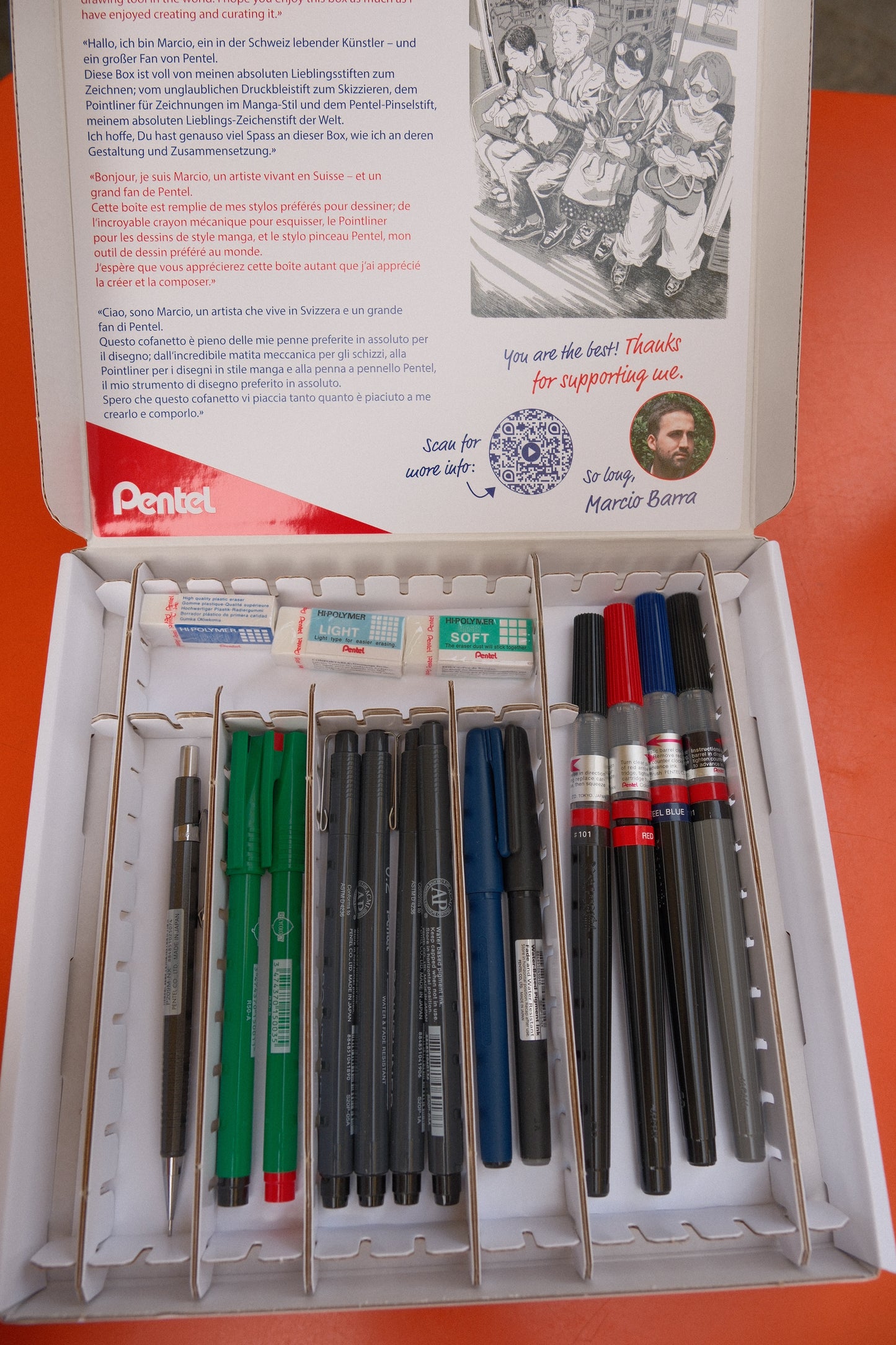 Marcio Barra x Pentel - Ultimate Illustrator box